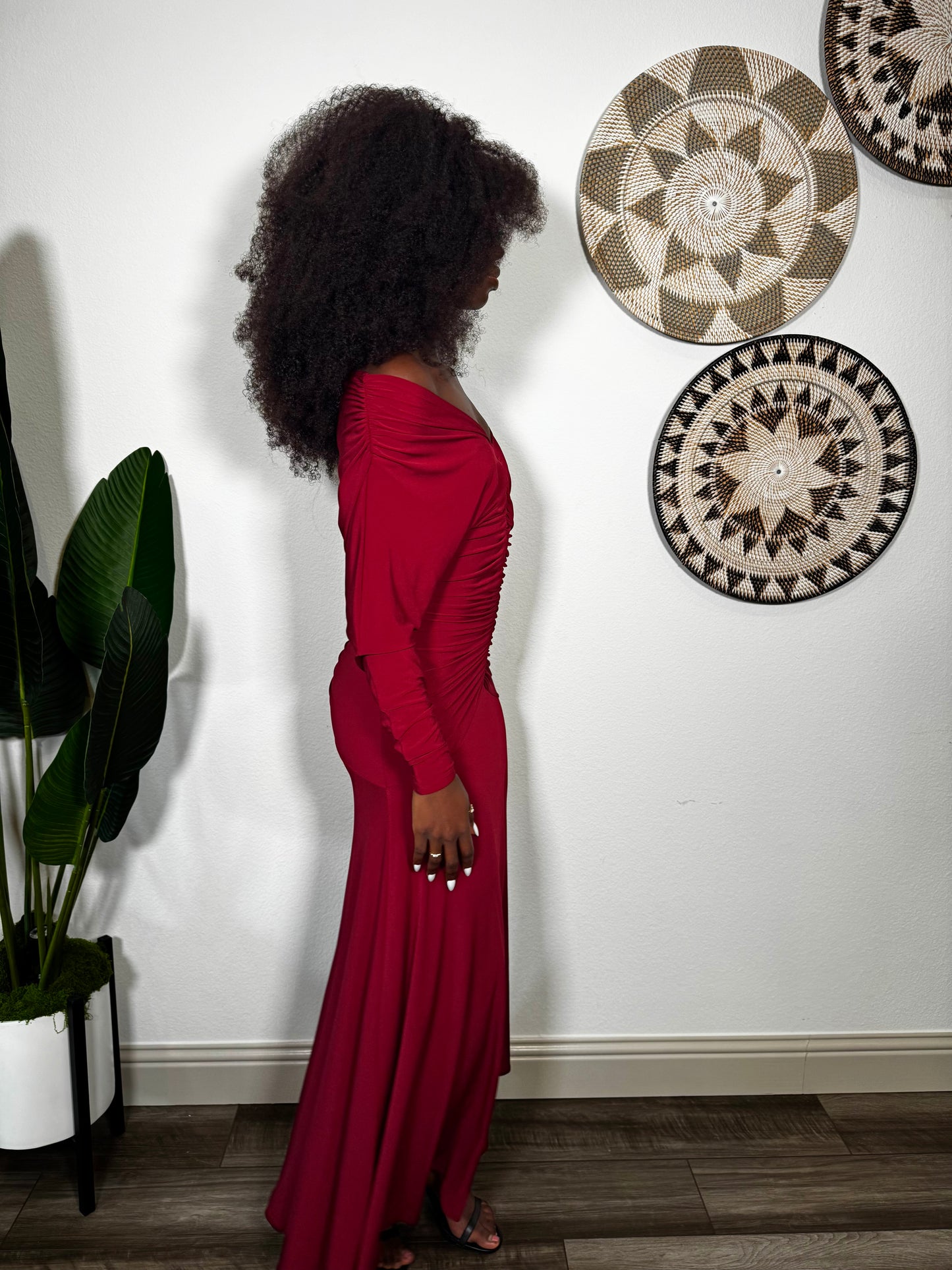 Marilyn Ruched Off Shoulder Dress